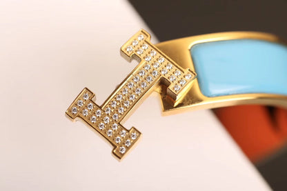 [Glow Jewelry]H CLOUD BLUE BRACELET GOLD DIAMOND