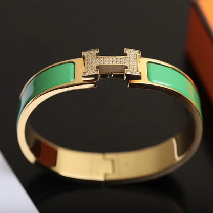 [Glow Jewelry]H BRACELET GOLD DIAMOND
