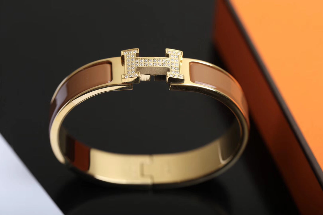 [Glow Jewelry]H BRACELET GOLD DIAMOND
