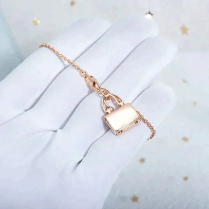 [Glow Jewelry]AMULETTE PEDANT ROSE GOLD NECKLACE