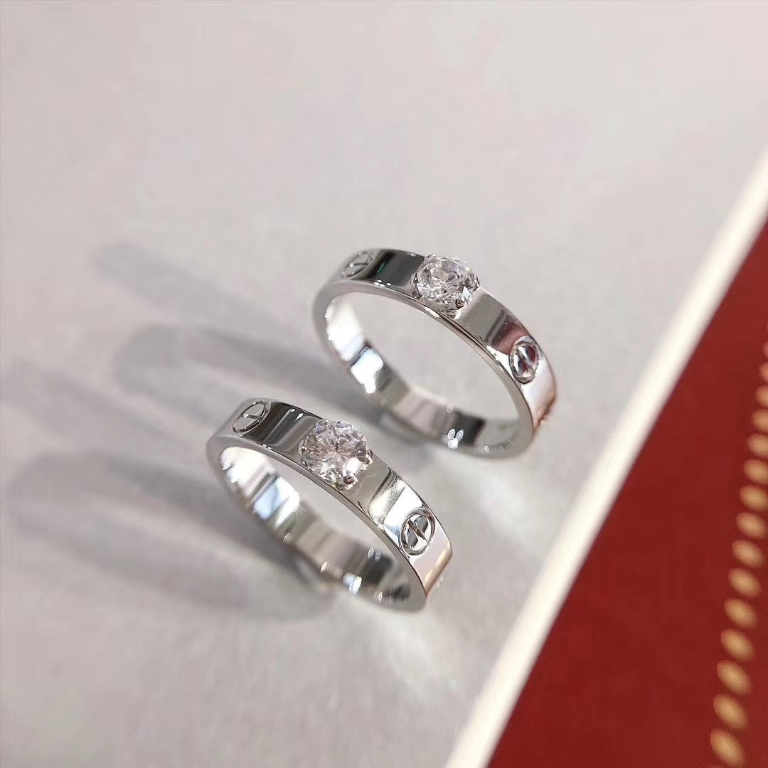 [Glow Jewelry]LOVE RING 3.6MM 1 BIG DIAMOND