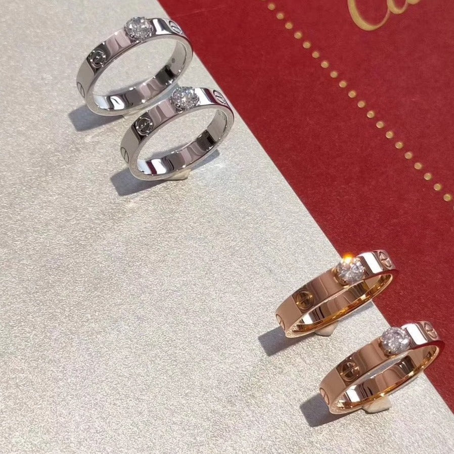 [Glow Jewelry]LOVE RING 3.6MM 1 BIG DIAMOND