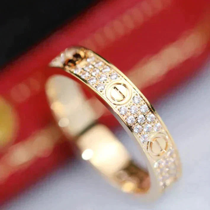 ¡®Glow Jewelry¡¯LOVE RING 3.6MM DIAMOND PAVED