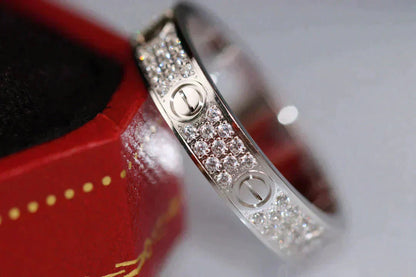 [Glow Jewelry]LOVE RING 3.6MM DIAMOND PAVED