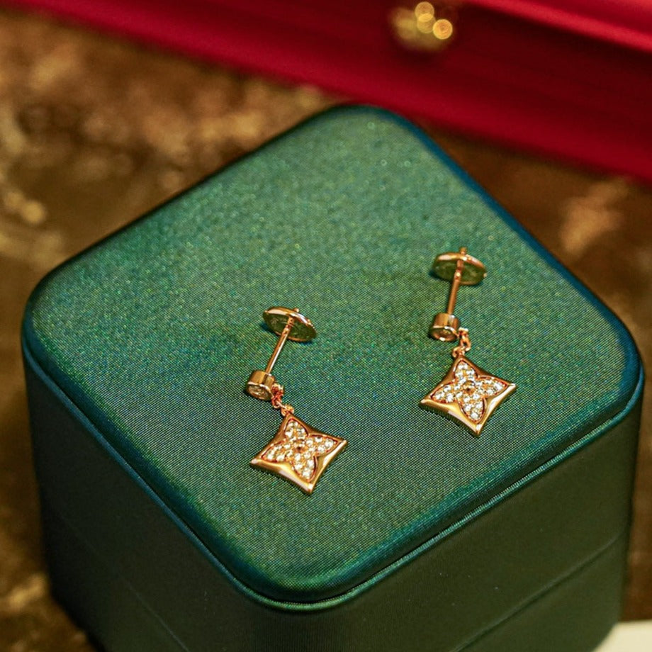 [Glow Jewelry]STAR DIAMONDS EARRINGS GOLD