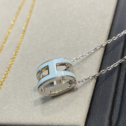 „Glow Jewelry“ POP H HELLBLAUE HALSKETTE