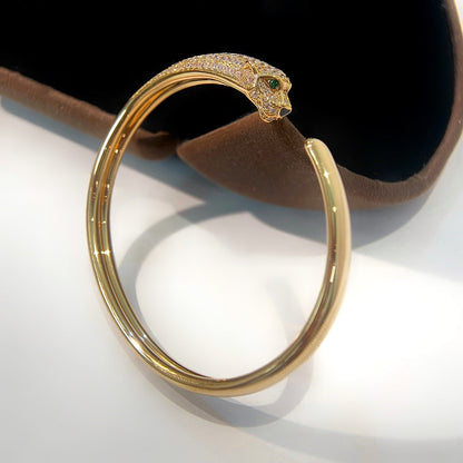 ¡®Glow Jewelry¡¯PANTHERE GOLD DIAMOND OPEN BRACELET
