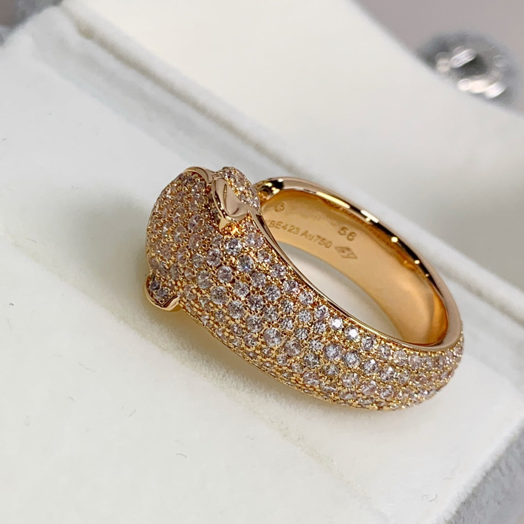 ¡®Glow Jewelry¡¯PANTHERE PINK GOLD DIAMOND RING
