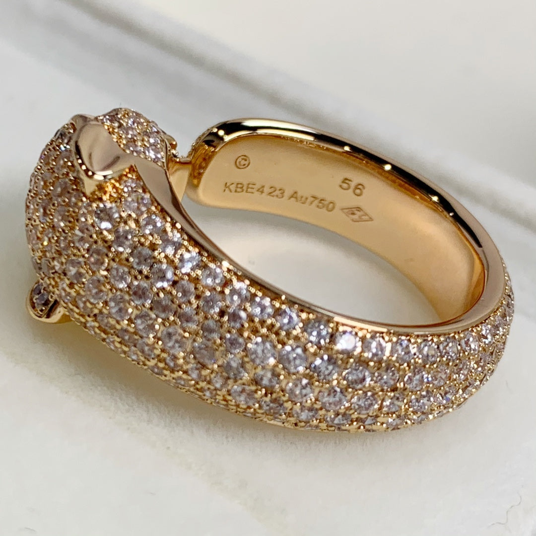 [Glow Jewelry]PANTHERE PINK GOLD DIAMOND RING