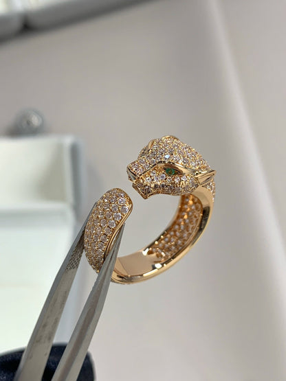 ¡®Glow Jewelry¡¯PANTHERE PINK GOLD DIAMOND RING