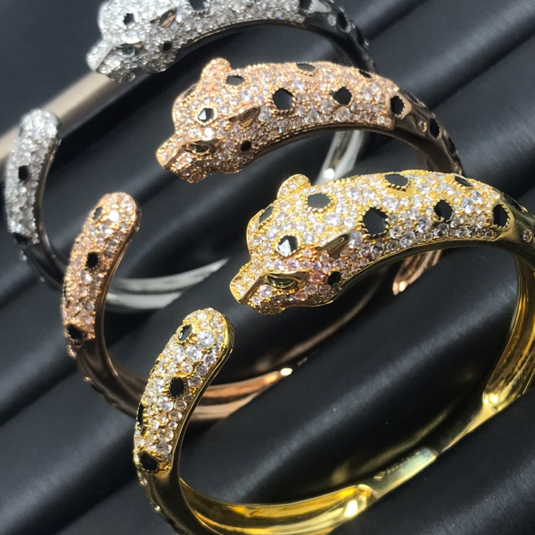 グロウジュエリー パンテール ビッグブレスレット ダイヤモンド