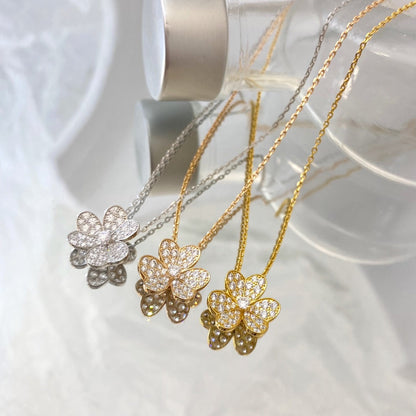 [Glow Jewelry]FLOWER DIAMOND NECKLACE