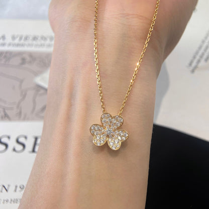 [Glow Jewelry]FLOWER DIAMOND NECKLACE