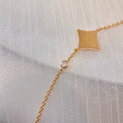 ¡®Glow Jewelry¡¯COLOR STAR PINK GOLD DIAMOND BRACELET