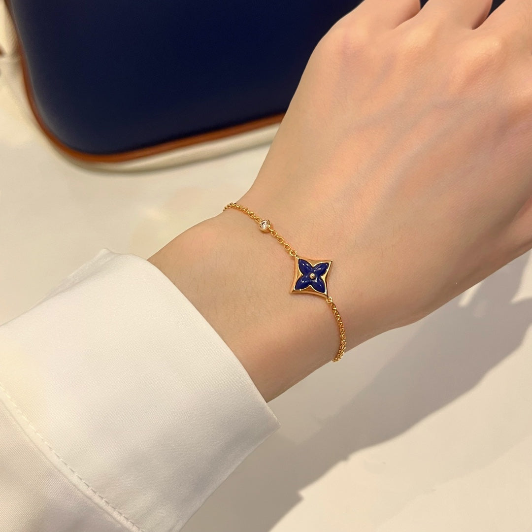 ¡®Glow Jewelry¡¯COLOR STAR PINK GOLD DIAMOND BRACELET