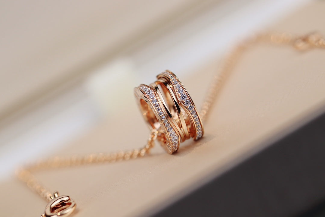 [Glow Jewelry]ZERO 1 PINK GOLD NECKLACE