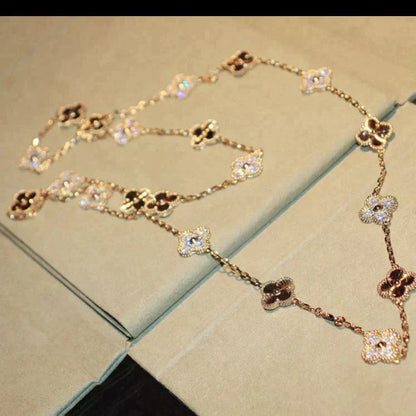 ¡®Glow Jewelry¡¯CLOVER 20 MOTIFS LASER DIAMOND NECKLACE