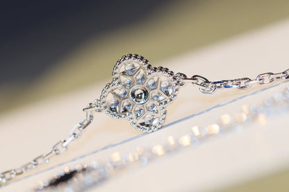 [Glow Jewelry]CLOVER 20 MOTIFS ONYX DIAMOND SILVER