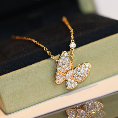 [Glow Jewelry]BUTTERFLY DIAMOND NECKLACE