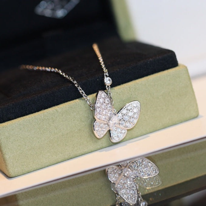 [Glow Jewelry]BUTTERFLY DIAMOND NECKLACE