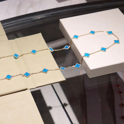 [Glow Jewelry]CLOVER 20 MOTIFS TURQUOISE GOLD
