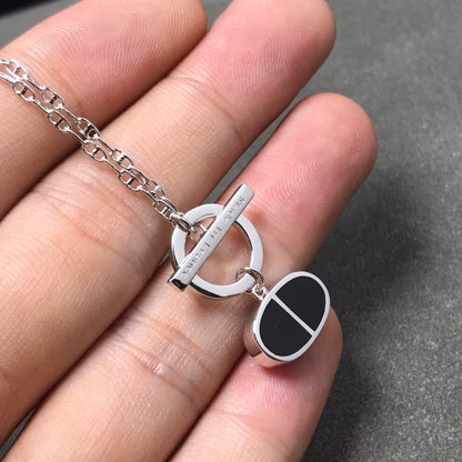 [Glow Jewelry]CHAINE VERSO BLACK CERAMIC  NECKLACE