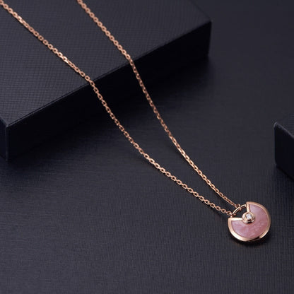 ¡®Glow Jewelry¡¯AMULETTE ROSE GOLD PINK MOP NECKLACE