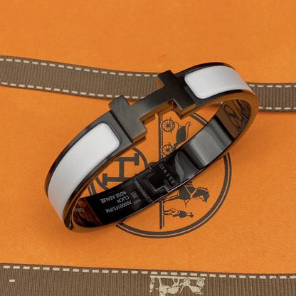 [Glow Jewelry]H BRACELET 12MM BLACK WHITE CERAMIC