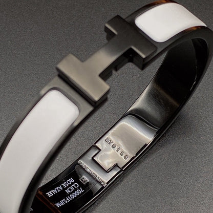 [Glow Jewelry]H BRACELET 12MM BLACK WHITE CERAMIC