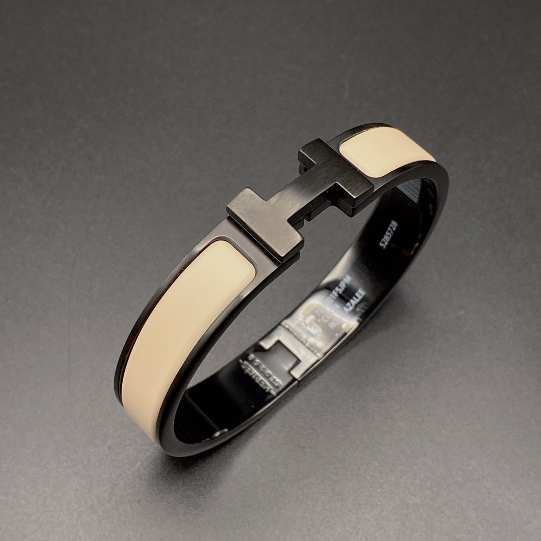 グロージュエリー ブレスレット 12MM ブラックベージュセラミック