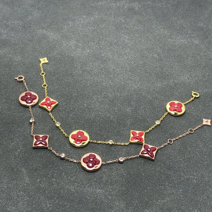 [Glow Jewelry]STAR AND SUN CARNELIAN 4 MOTIFS 3 DIAMONDS