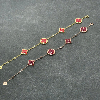 [Glow Jewelry]STAR AND SUN CARNELIAN 4 MOTIFS 3 DIAMONDS