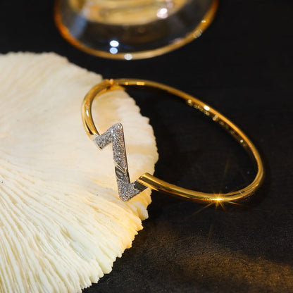 [Glow Jewelry]VOLTE UPSITE DOWN GOLD DIAMOND BRACELET