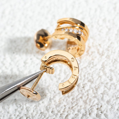 [Glow Jewelry]ZERO 1 PINK GOLD DIAMONDS EARRINGS