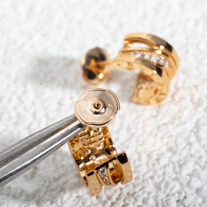 [Glow Jewelry]ZERO 1 PINK GOLD DIAMONDS EARRINGS