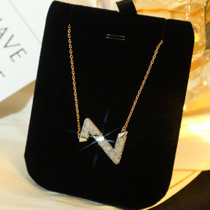 ¡®Glow Jewelry¡¯VOLT SILVER DIAMOND PEDANT NECKLACE