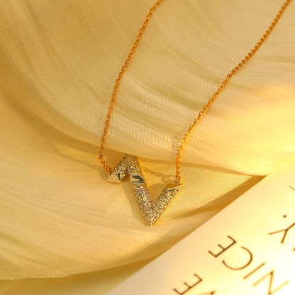 [Glow Jewelry]VOLT SILVER DIAMOND PEDANT NECKLACE