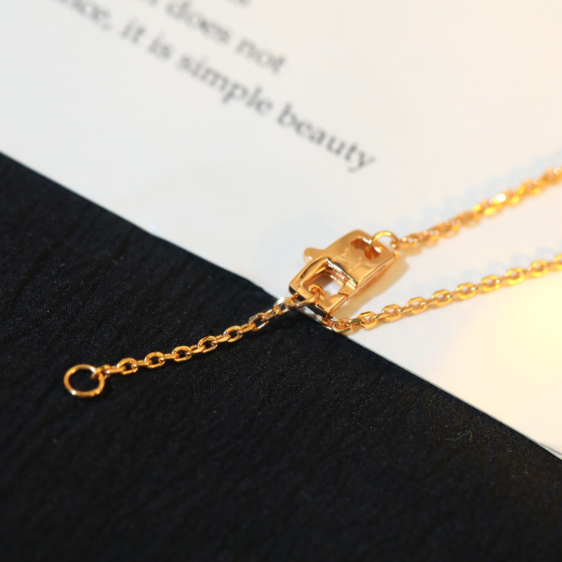 [Glow Jewelry]STAR AND SUN DIAMOND PINK GOLD NECKLACE
