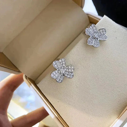 [Glow Jewelry]CLOVER COMOS DIAMOND EARRINGS SILVER