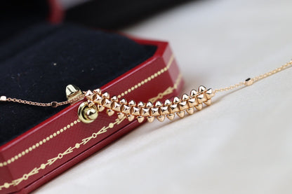 [Glow Jewelry]CLASH PINK GOLD NECKLACE