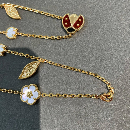 ¡®Glow Jewelry¡¯LUCKY SPRING 15 MOTIFS GOLD NECKLACE