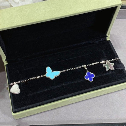 [Glow Jewelry]LUCKY SPRING SILVER BRACELET 4 MOTIF
