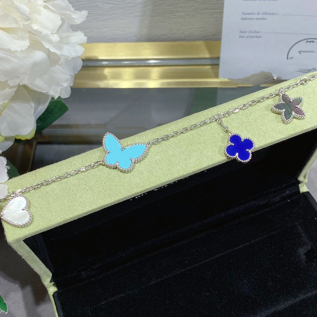 [Glow Jewelry]LUCKY SPRING SILVER BRACELET 4 MOTIF
