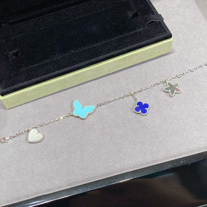 [Glow Jewelry]LUCKY SPRING SILVER BRACELET 4 MOTIF