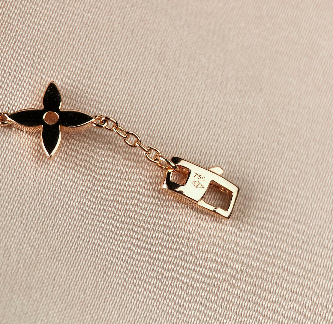 ¡®Glow Jewelry¡¯STAR AND SUN 7 MOTIFS GOLD BRACELET