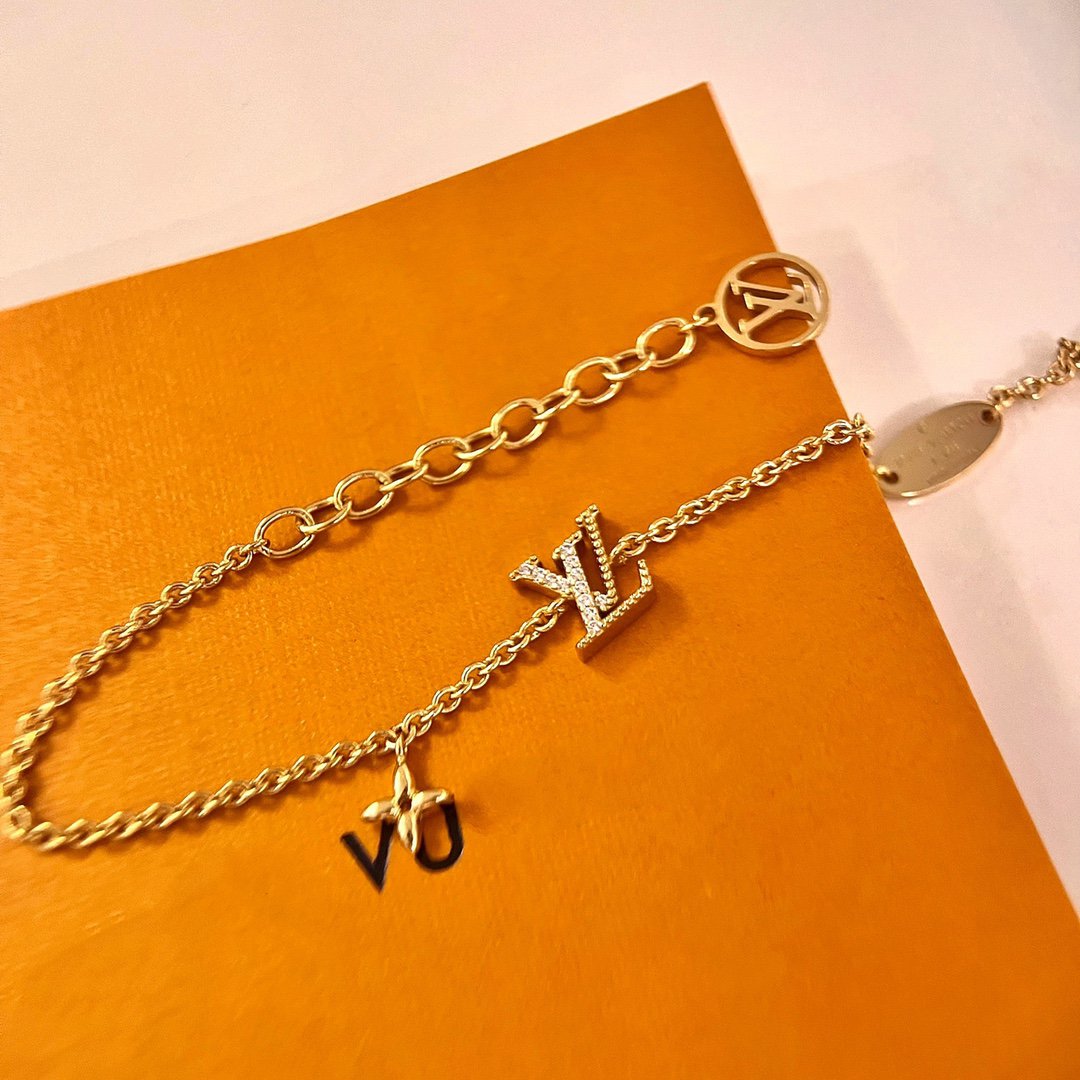 [Glow Jewelry]LOGO STAR MOTIF GOLD BRACELET