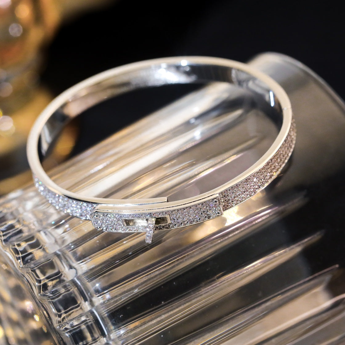 [Glow Jewelry]KELLY BRACELET DIAMOND PAVED