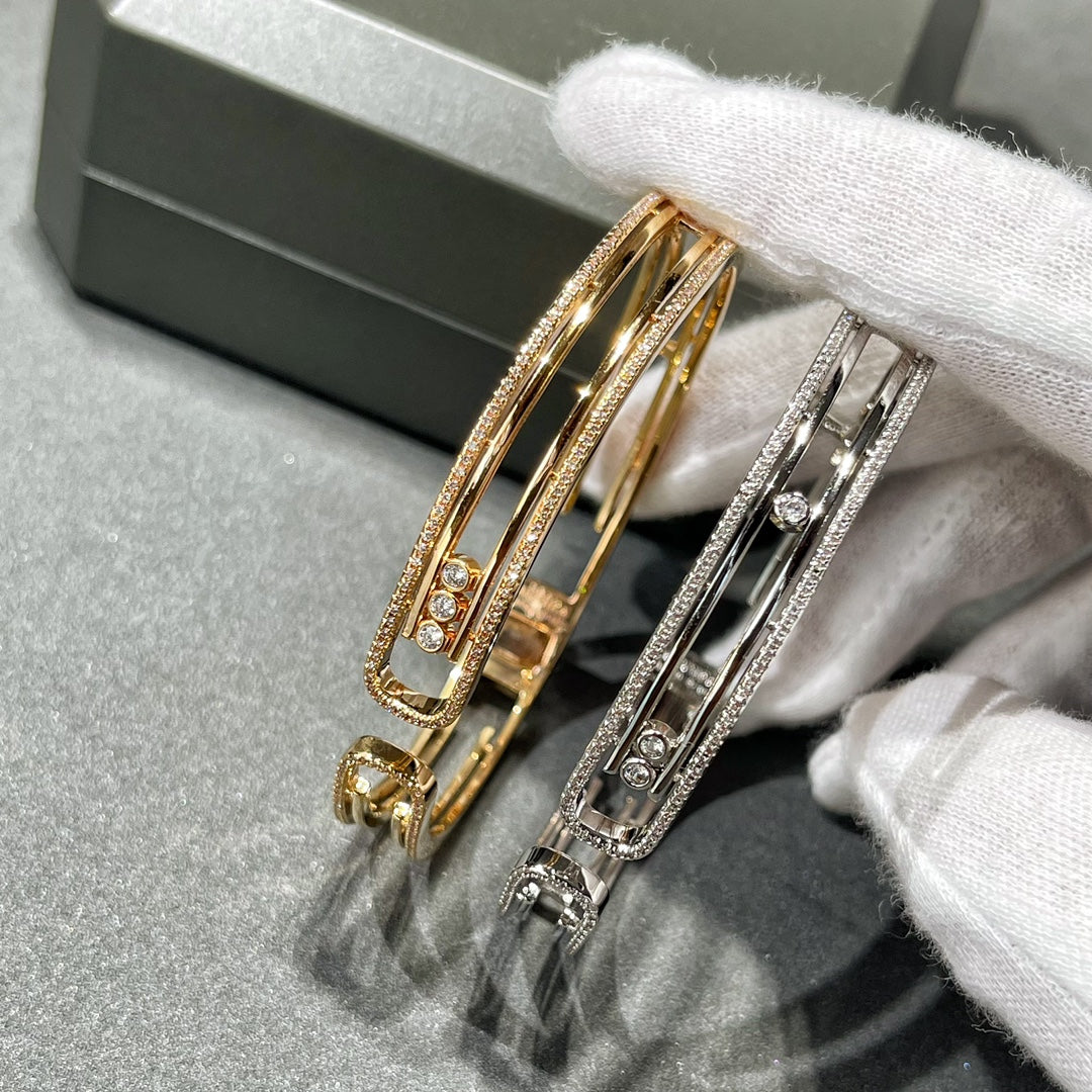 [Glow Jewelry]MOVE 10TH PAVED DIAMOND BRACELET