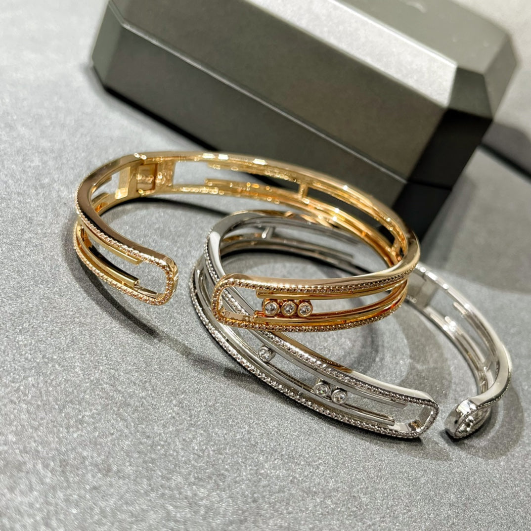 [Glow Jewelry]MOVE 10TH PAVED DIAMOND BRACELET