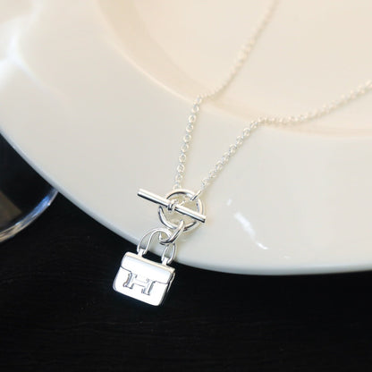 ¡®Glow Jewelry¡¯POP H PEDANT SILVER NECKLACE